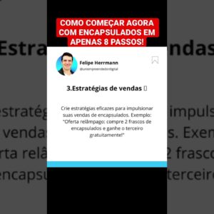 💊Como vender encapsulados em 8 passos rápidos! Comece já! #rendaextra #afiliados