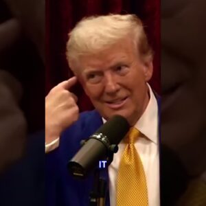 During Trump's appearance on the Joe Rogan Podcast, he reveals his ear scar!