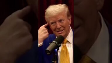 During Trump's appearance on the Joe Rogan Podcast, he reveals his ear scar!