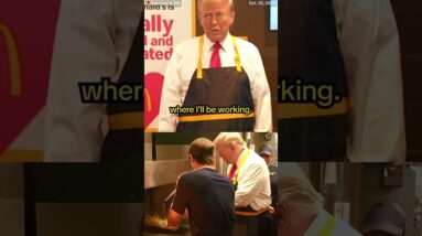 Donald #Trump stopped at a McDonald’s in #Pennsylvania to work the fryer and drive-through.