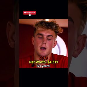 Jake Paul net worth evolution #jakepaul #mma #evolution  #networth #wealth #mindset #motivation