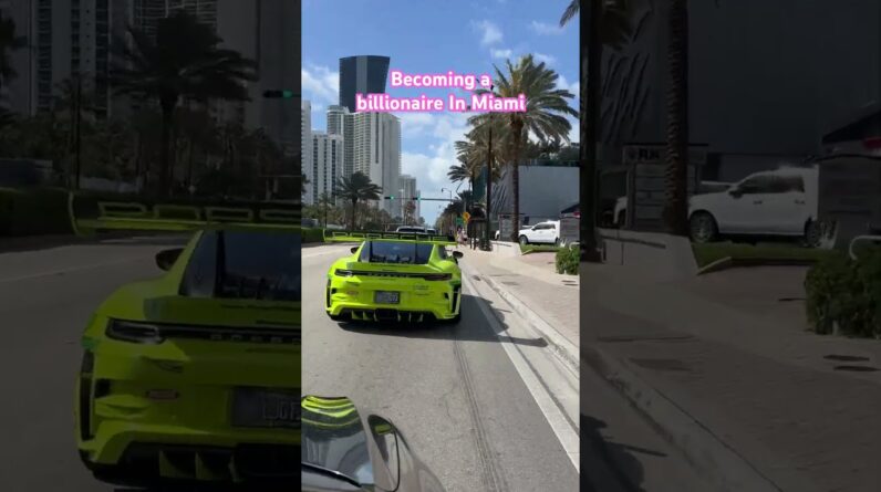 Just another day in Miami’s Life! #billionaire #miami #porsche